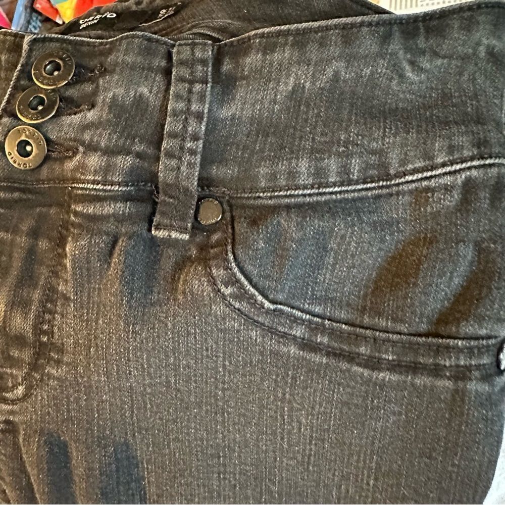 Torrid  Black Denim Skinny Jeans Sz 10R. VERY stretchy. - Picture 8 of 15